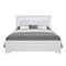 Global Furniture Usa Traditional Glam Croc Pompei Metallic White King Bed Group With Led 2879 - alternate 1